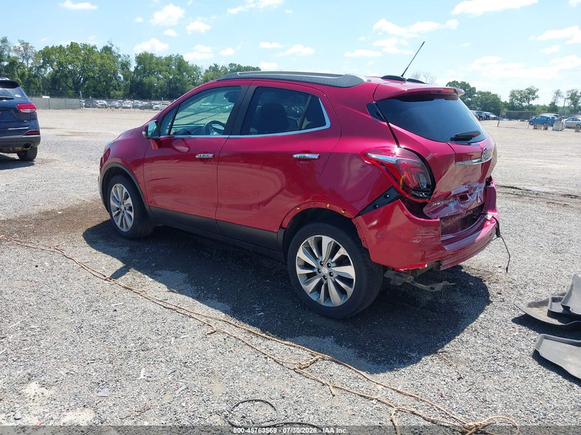 Vin: kl4cjasb0hb179634, lot: 46262318, buick encore preferred 20173