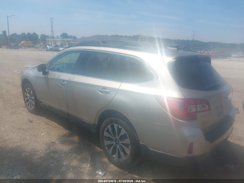 Vin: 4s4bsakc3h3217760, lot: 46262359, subaru outback 2.5i limited 20173