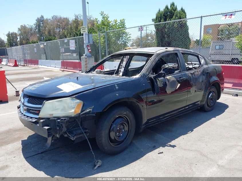 Vin: 1c3cdzab5dn632446, lot: 46262370, dodge avenger se 20132