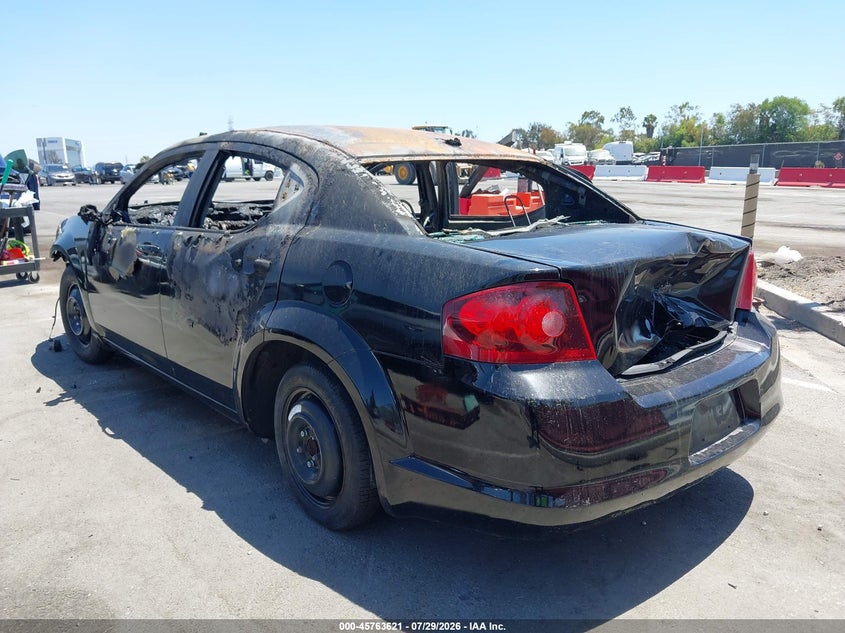 Vin: 1c3cdzab5dn632446, lot: 46262370, dodge avenger se 20133