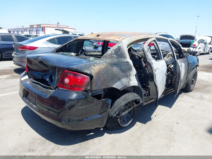 Vin: 1c3cdzab5dn632446, lot: 46262370, dodge avenger se 20134