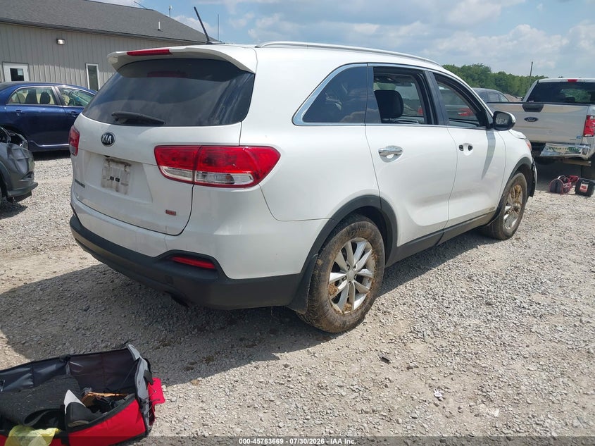 Vin: 5xypgda37gg108789, lot: 46262418, kia sorento 2.4l lx 20164