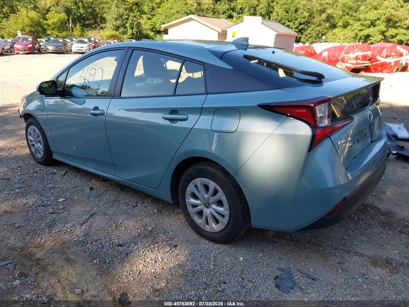 Vin: jtdkarfu4l3121962, lot: 46262441, toyota prius le 20203