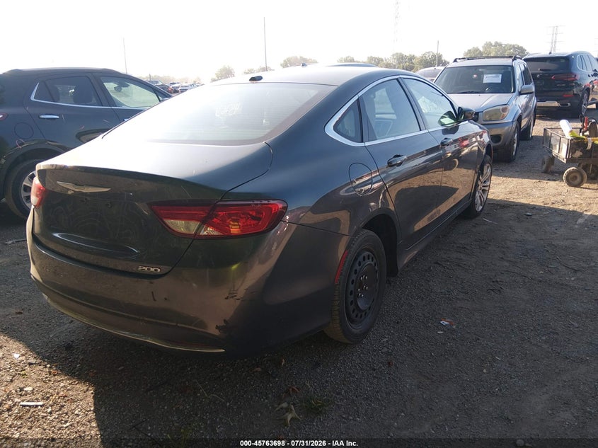 Vin: 1c3cccab9fn539402, lot: 46262447, chrysler 200 limited 20154