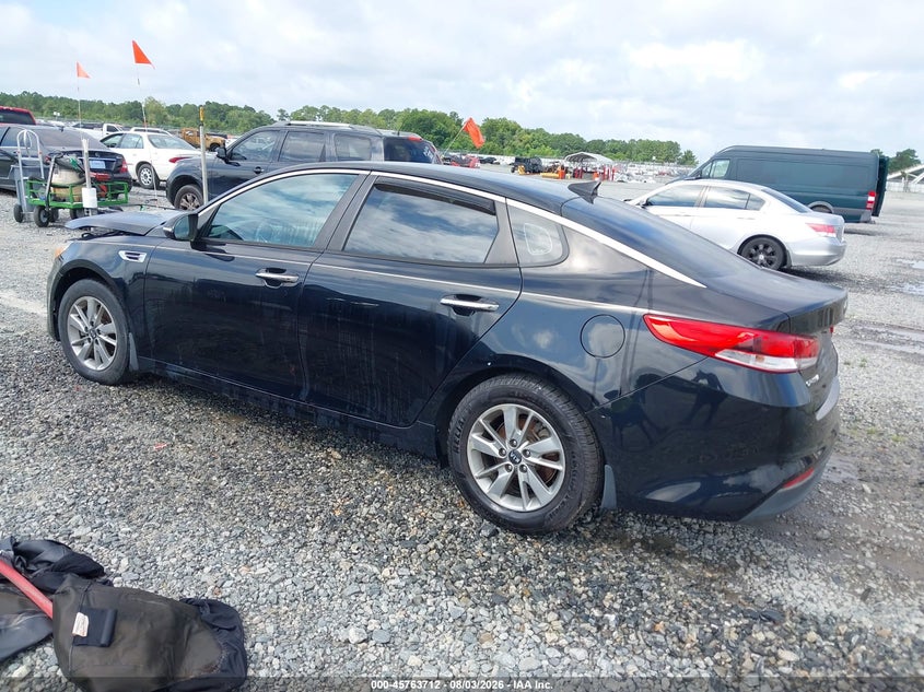 Vin: 5xxgt4l18gg061834, lot: 46262461, kia optima lx turbo 20163