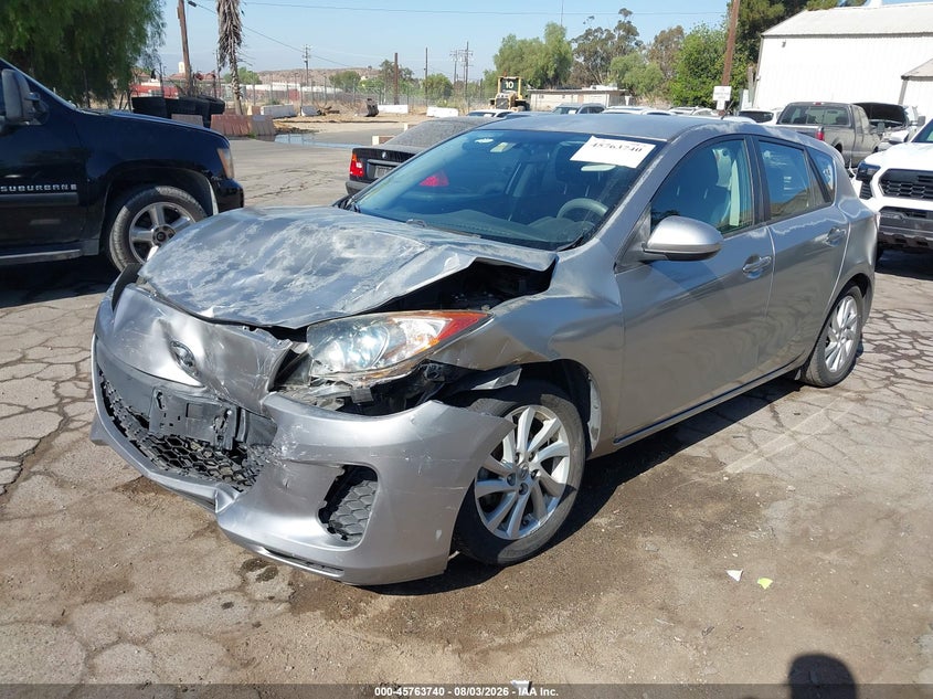 Vin: jm1bl1l84c1552655, lot: 46262489, mazda mazda3 i touring 20122