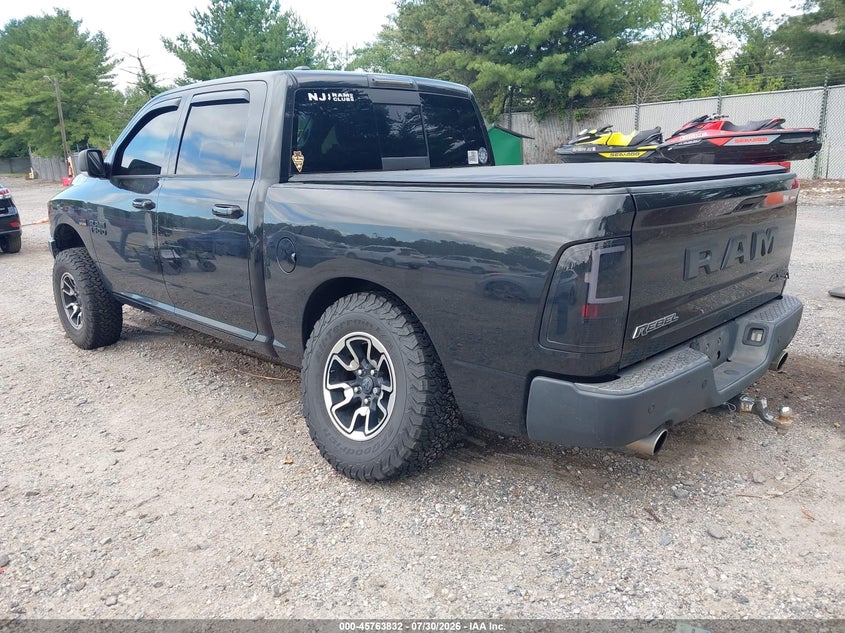 Vin: 1c6rr7yt7hs536620, lot: 46262581, ram 1500 rebel 20173