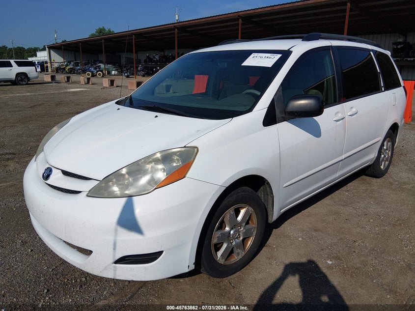 Vin: 5tdkk4cc9as308671, lot: 46262611, toyota sienna le 20102