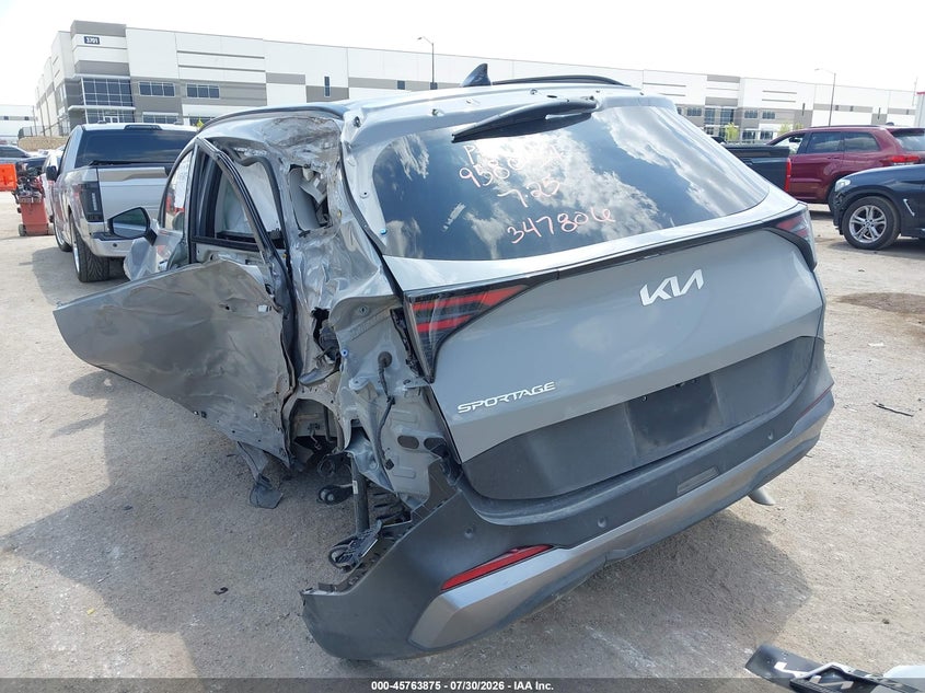 Vin: 5xyk33df3tg347806, lot: 46262625, kia sportage ex 20263
