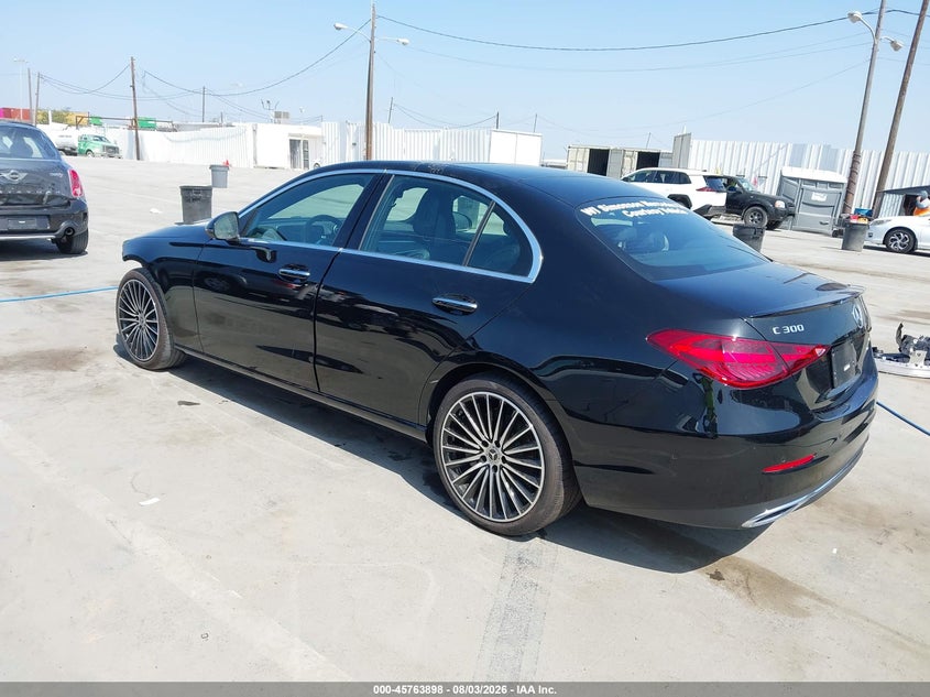 Vin: w1kaf4gb4tr316332, lot: 46262647, mercedes-benz c 300 20263