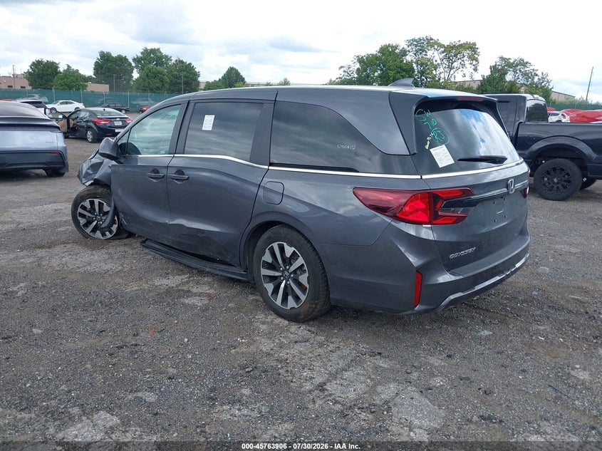Vin: 5fnrl6h62sb073725, lot: 46262655, honda odyssey ex-l 20253