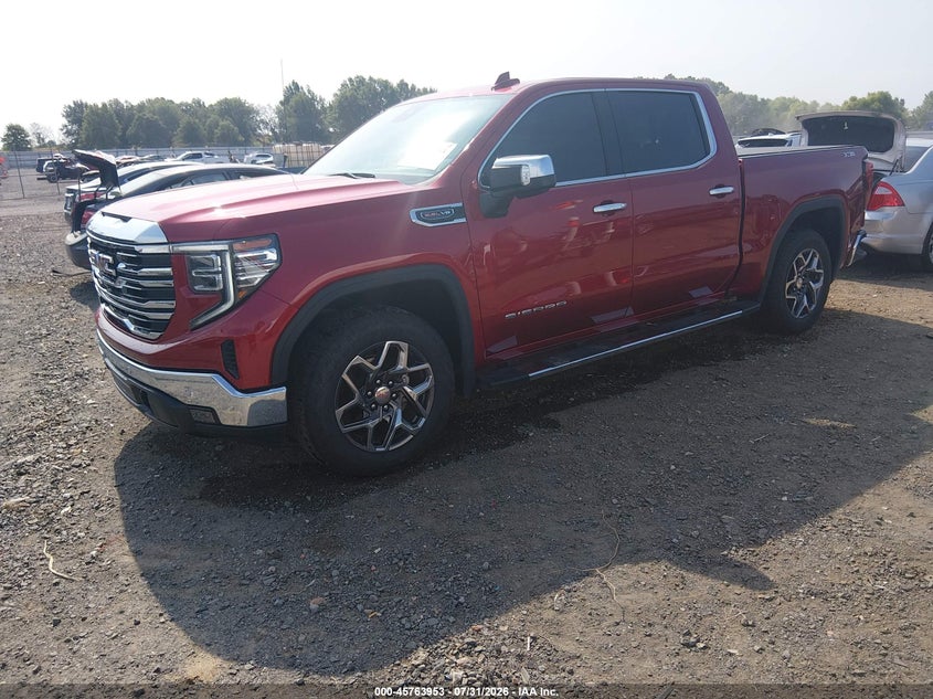 Vin: 1gtuudel6sz166635, lot: 46262702, gmc sierra 1500 4wd  short box slt 20252