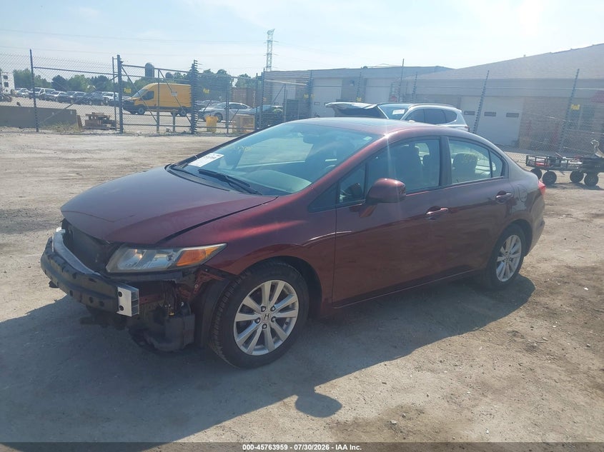 Vin: 19xfb2f84ce001547, lot: 46262708, honda civic ex 20122