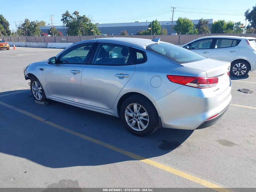 Vin: knagt4l38h5132826, lot: 46262800, kia optima lx 20173