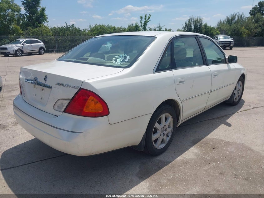 2002 TOYOTA AVALON SEDAN 3.0L V6 FI DOHC 24V F4
