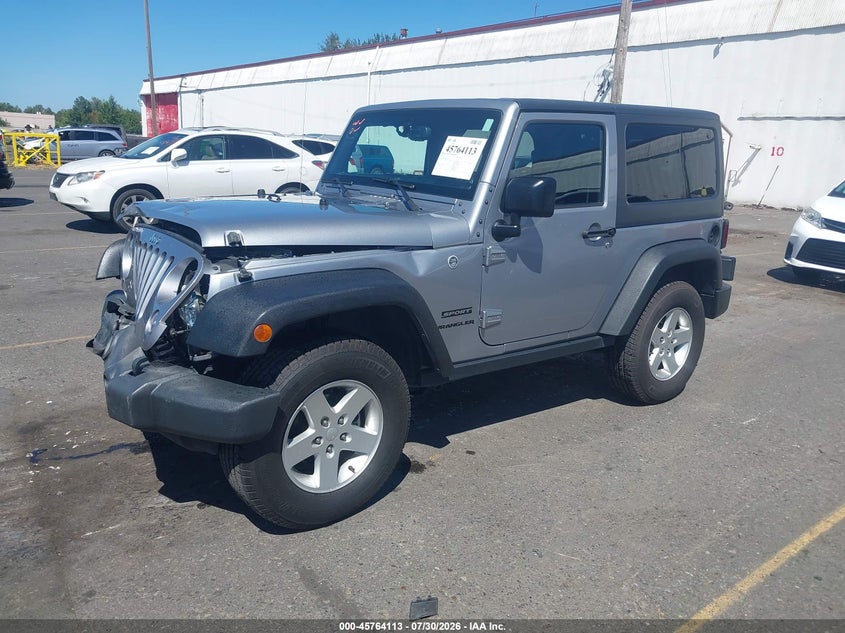 Vin: 1c4ajwag8hl568233, lot: 46262862, jeep wrangler sport 20172