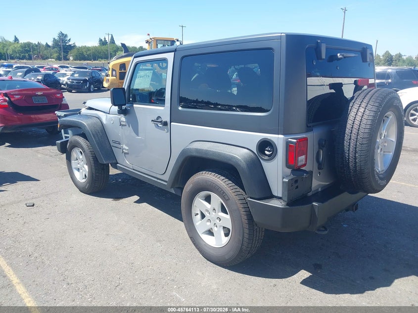Vin: 1c4ajwag8hl568233, lot: 46262862, jeep wrangler sport 20173