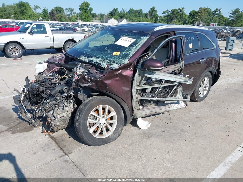 Vin: 5xypgda35gg078725, lot: 46262873, kia sorento 2.4l lx 20162