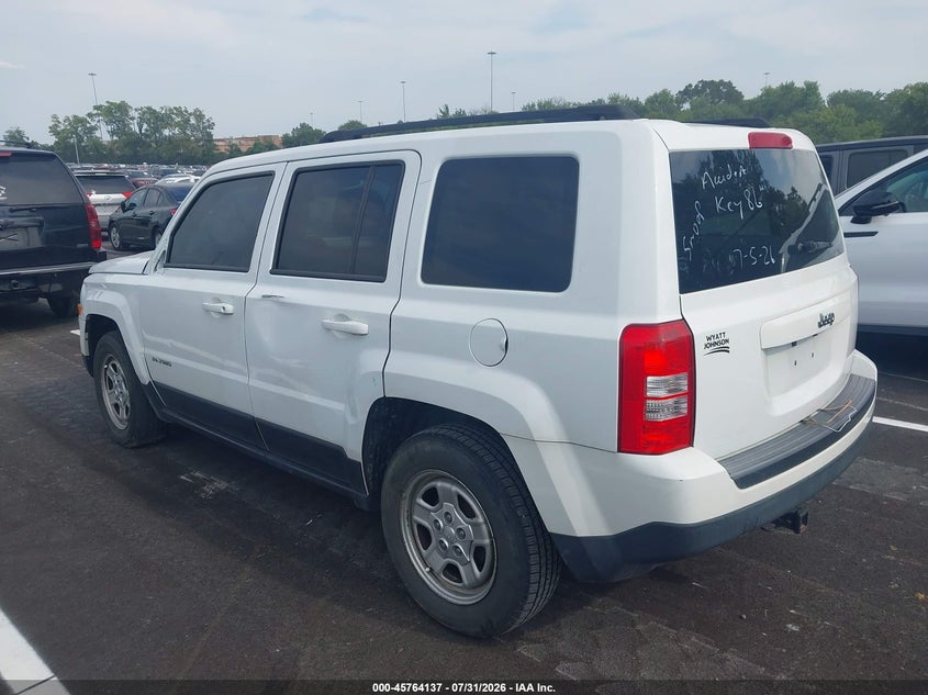 Vin: 1c4njpba3fd340875, lot: 46262886, jeep patriot sport 20153