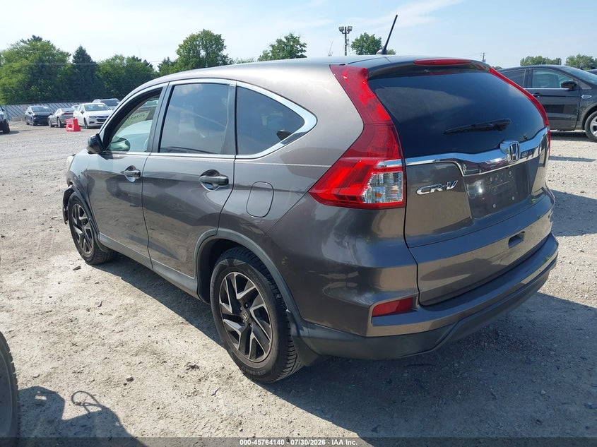 Vin: 2hkrm3h45gh563630, lot: 46262889, honda cr-v se 20163