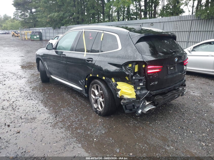 Vin: 5ux53dp08n9j50689, lot: 46262899, bmw x3 xdrive30i 20223