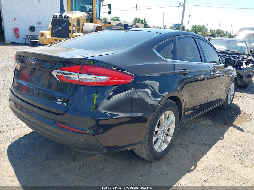 Vin: 3fa6p0lu2kr235173, lot: 46262938, ford fusion hybrid se 20194
