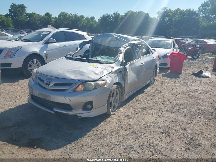 Vin: 2t1bu4ee8bc664340, lot: 46262974, toyota corolla s 20112