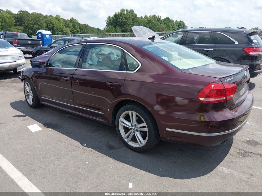 Vin: 1vwcn7a32dc082167, lot: 46263043, volkswagen passat 2.0l tdi sel premium 20133