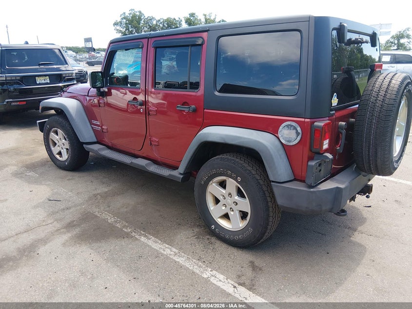 Vin: 1j4ha3h19bl550016, lot: 46263050, jeep wrangler unlimited sport 20113
