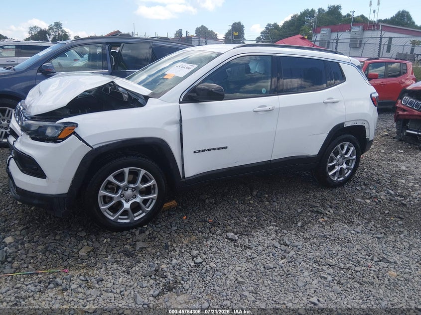 Vin: 3c4njdfnxpt564085, lot: 46263055, jeep compass latitude lux fwd 20232