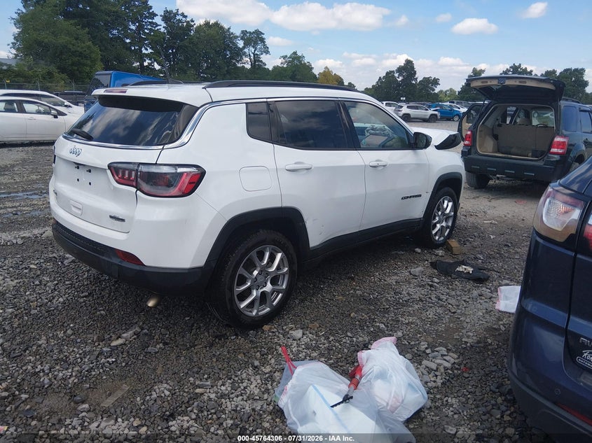 Vin: 3c4njdfnxpt564085, lot: 46263055, jeep compass latitude lux fwd 20234