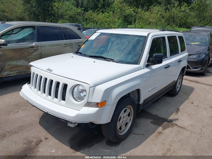 Vin: 1c4njpbb0hd203999, lot: 46263093, jeep patriot sport 20172