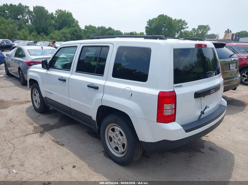 Vin: 1c4njpbb0hd203999, lot: 46263093, jeep patriot sport 20173