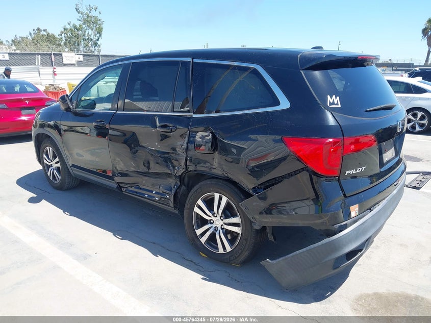 Vin: 5fnyf5h57jb001650, lot: 46263094, honda pilot ex-l 20183