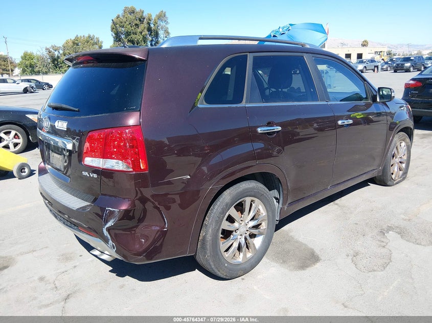 Vin: 5xykw4a23bg092555, lot: 46263096, kia sorento sx v6 20114
