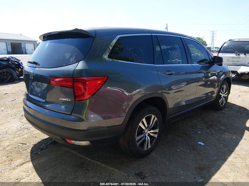 Vin: 5fnyf6h87gb045382, lot: 46263110, honda pilot ex-l 20164