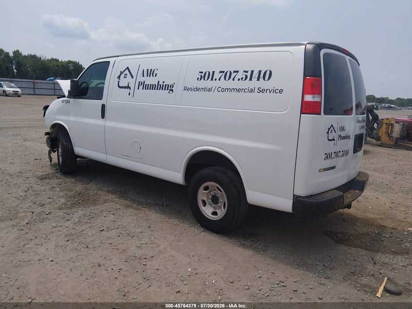 Vin: 1gcwgafpxr1232211, lot: 46263127, chevrolet express cargo rwd 2500 regular wheelbase wt 20243