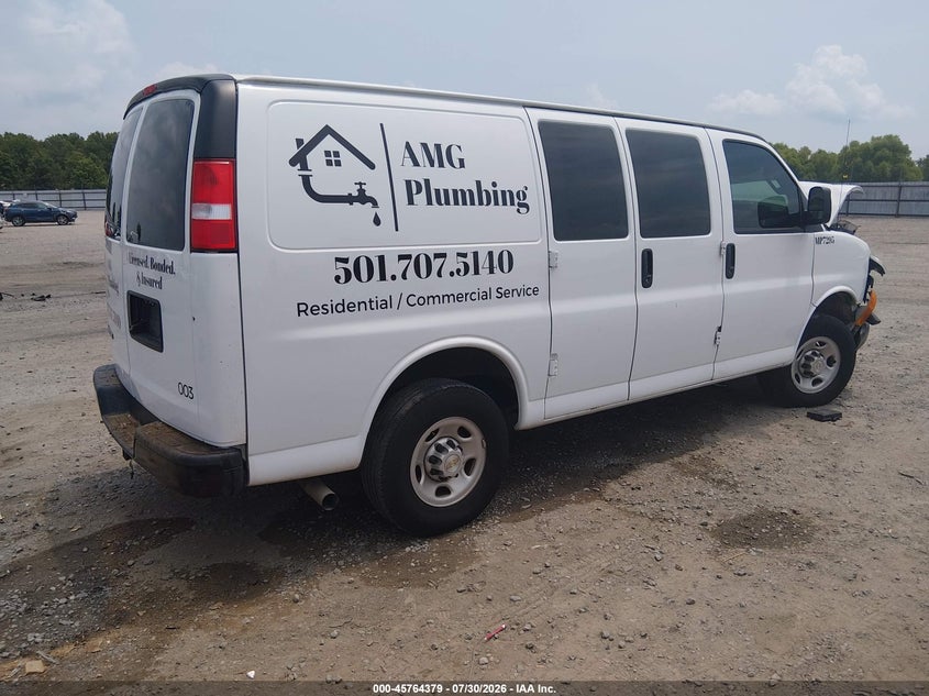 Vin: 1gcwgafpxr1232211, lot: 46263127, chevrolet express cargo rwd 2500 regular wheelbase wt 20244