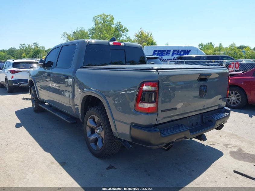 Vin: 1c6srfft3ln379304, lot: 46263139, ram 1500 big horn  4x4 5'7 box 20203