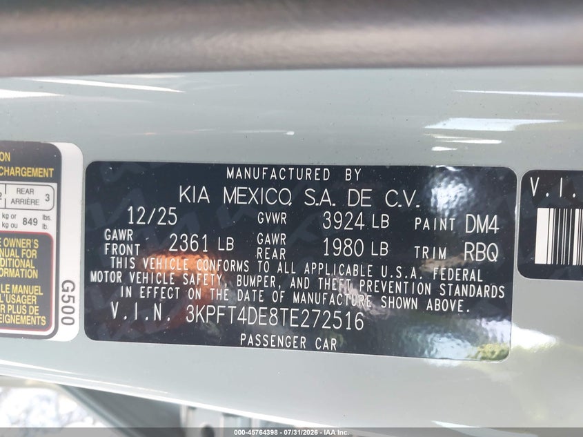 2026 KIA K4 LXS · Photo 9