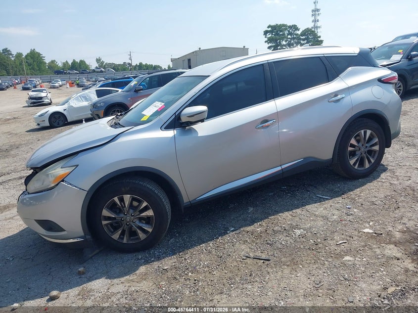 Vin: 5n1az2mg4hn125526, lot: 46263160, nissan murano sl 20172