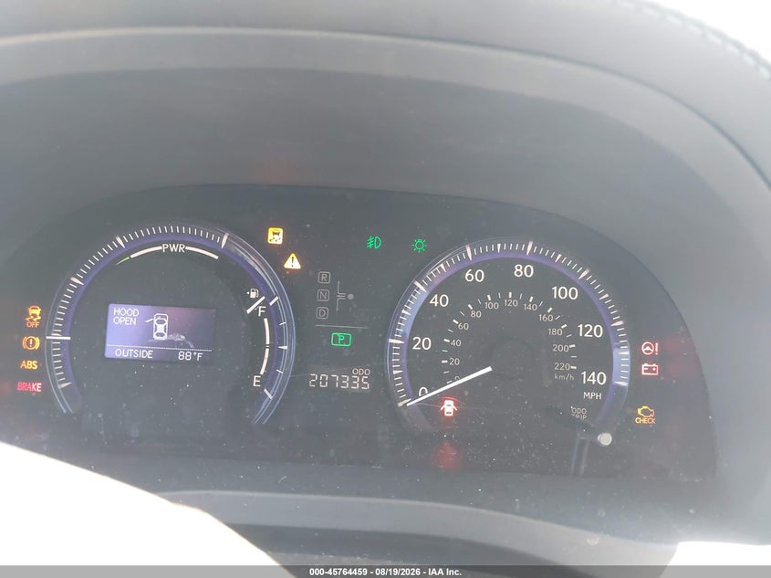 LEXUS HS 250H 2010 VIN JTHBB1BA4A2034963