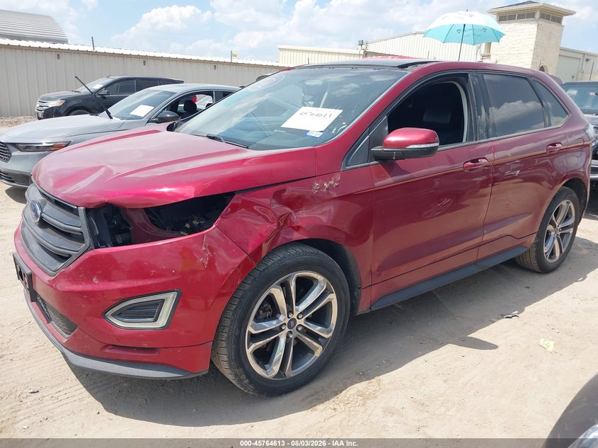 Vin: 2fmpk3ap3fbb12297, lot: 46263362, ford edge sport 20152