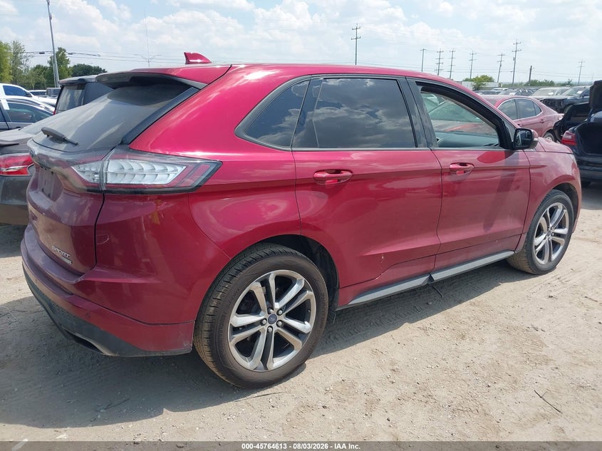 Vin: 2fmpk3ap3fbb12297, lot: 46263362, ford edge sport 20154