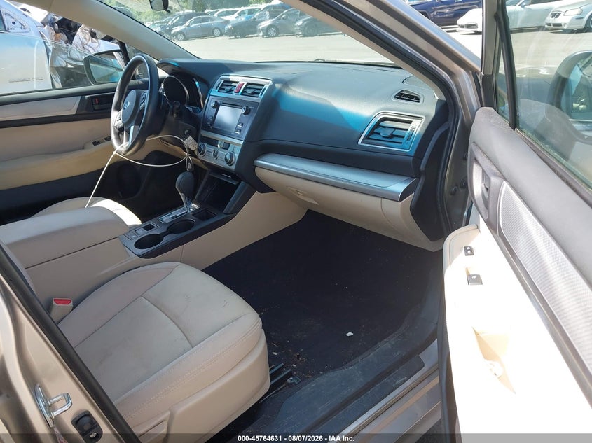 2016 SUBARU LEGACY SEDAN 2.5L H-4 DOHC, VVT, 175HP