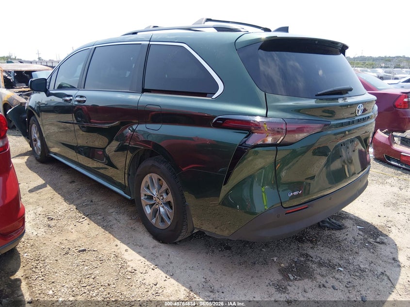 Vin: 5tdyrkecxss280601, lot: 46263383, toyota sienna xle 20253