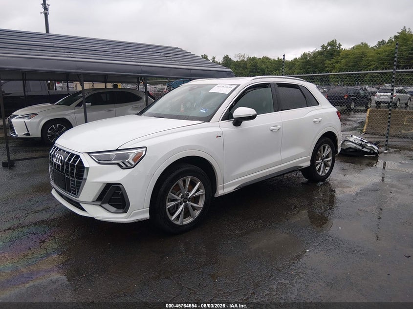 Vin: wa1decf39p1107343, lot: 46263403, audi q3 premium 45 tfsi s line quattro tiptronic 20232