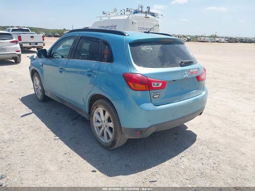 Vin: 4a4ap4au7ee012397, lot: 46263412, mitsubishi outlander sport se 20143