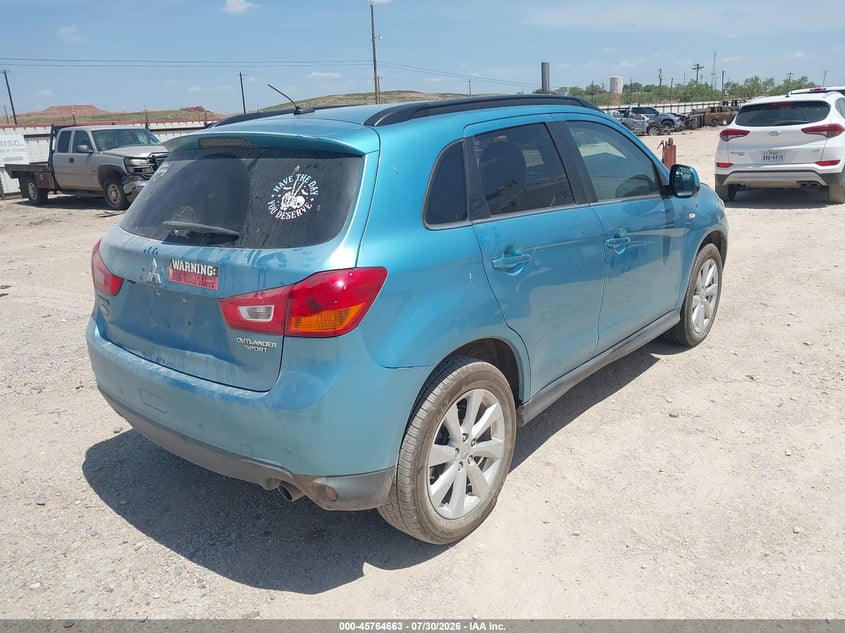 Vin: 4a4ap4au7ee012397, lot: 46263412, mitsubishi outlander sport se 20144