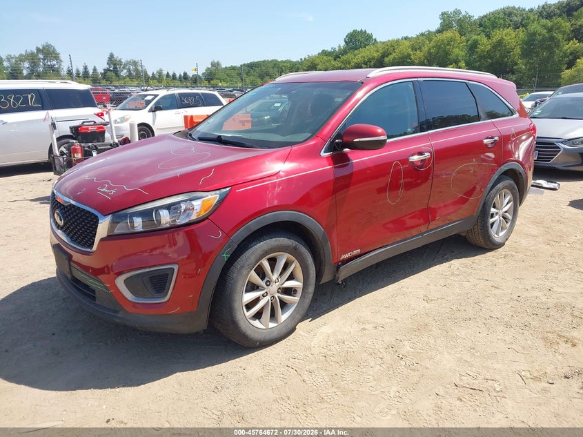 Vin: 5xypgda58gg106261, lot: 46263422, kia sorento 3.3l lx 20162